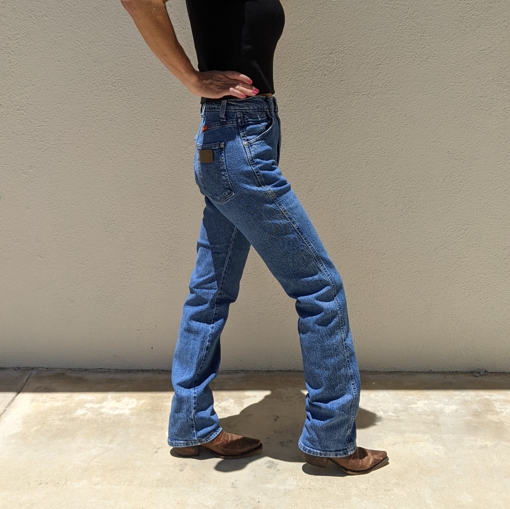 Vintage Washed Blue Wrangler Cowgirl Jeans